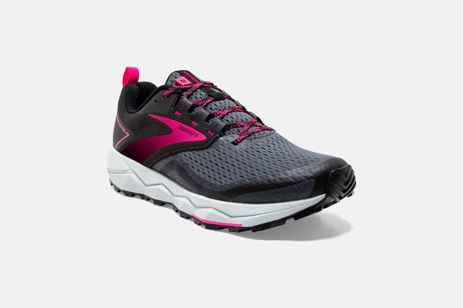 Brooks Divide 2 Trail Running Shoes Womens - Black/Pink - WMTVY-9850